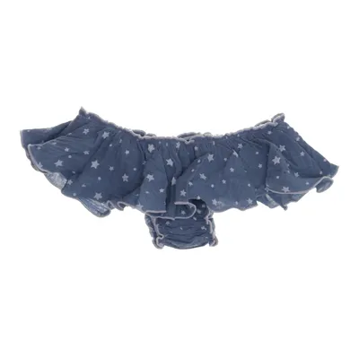 Bikini broekje (Blauw, Wit) Katoen, Polyamide