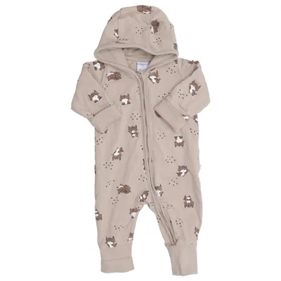 Rompers (Beige) from Polarn O. Pyret Elastane, Organic cotton