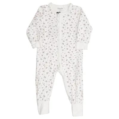 Rompers (White, Multicolored) from Celavi Cotton, Elastane