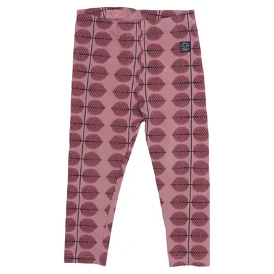 Legging (Rose, Violet) de Polarn O. Pyret Élasthane, Coton biologique
