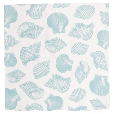 Housse de coussin (Blanc, Turquoise) de H&M Coton