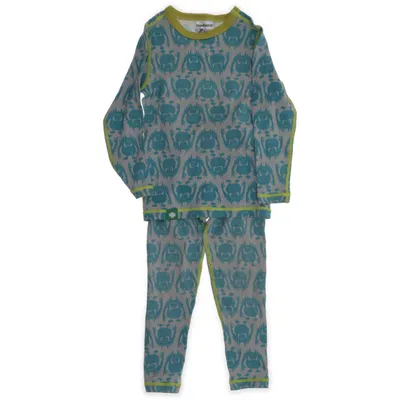 Underställ (Blå, Flerfärgad) från Vossatassar Bomull, Polyamid, Ull