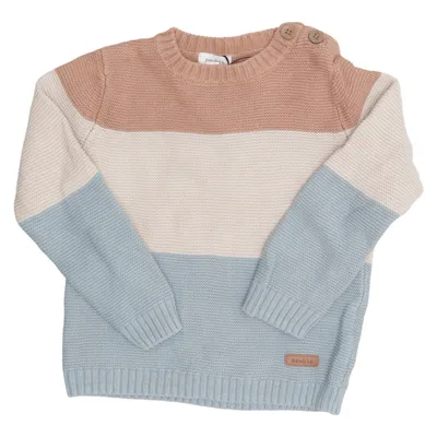 Trui (Blauw, Beige, Bruin) van Newbie by KappAhl Organisch katoen