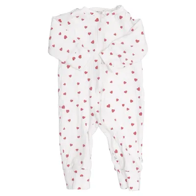 Rompers (White, Red) from Tiny One Cotton, Elastane