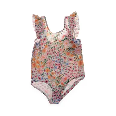 Swimsuit (White, Multicolored) from H&M x Angela McKay