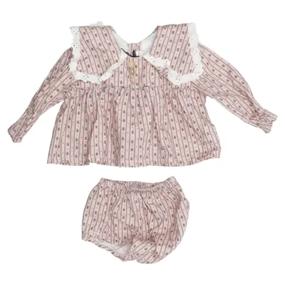 Set (Pink, Weiß) von Lola Palacios Baumwolle