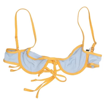 Bikini top (Blauw, Oranje) van Gina Tricot Elastaan, Polyamide