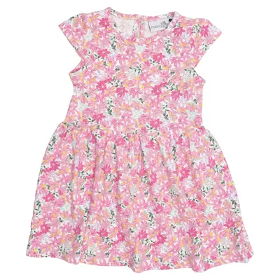 Dress (Pink, White, Multicolored) from Happy Girls Cotton, Elastane