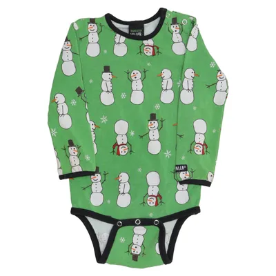 Body (Green, Multicolored) from Villervalla Elastane, Organic cotton