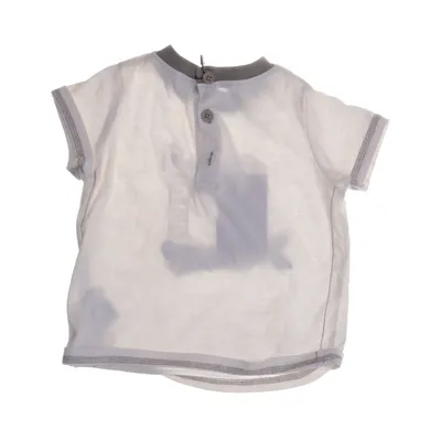 T-shirt (Blanc, Gris, Bleu) Coton, Élasthane, Polyester