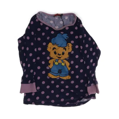 T-shirt à manches longues (Bleu, Rose, Jaune) de Bamse Coton
