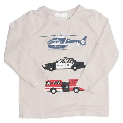Long sleeve T-shirt (Beige) from D.M.D by Denim Day Cotton