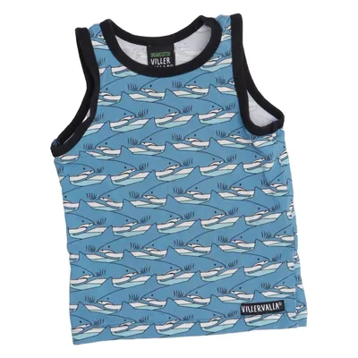 T-shirt (Bleu) de Villervalla Élasthane, Coton biologique