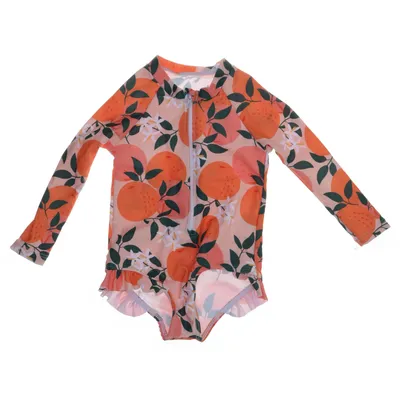 Baddräkt (Orange, Flerfärgad) från Shein Elastan, Polyester