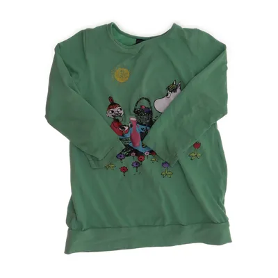 Långärmad t-shirt (Grön, Flerfärgad) från Moomin by Lindex Bomull, Elastan