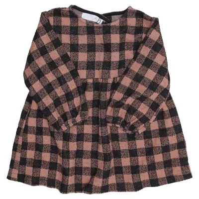 Klänning (Brun, Svart) från Zara Bomull, Polyester