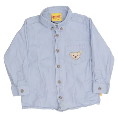 Shirt (Blauw) van Steiff Katoen