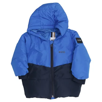 Winterjas (Blauw, Zwart) van Boss Elastaan, Polyester