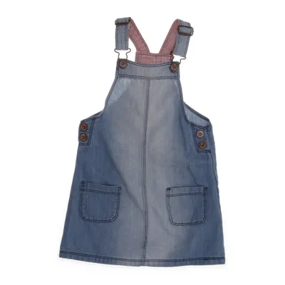 Dungaree dress (Blue) from LDB Industries Cotton, Polyester