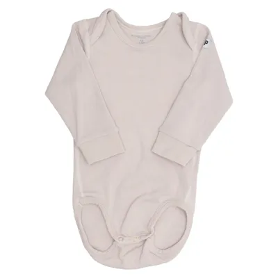 Body (Beige) från Polarn O. Pyret Elastan, Ekologisk bomull