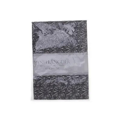 Panelgardin (Grå, Vit)