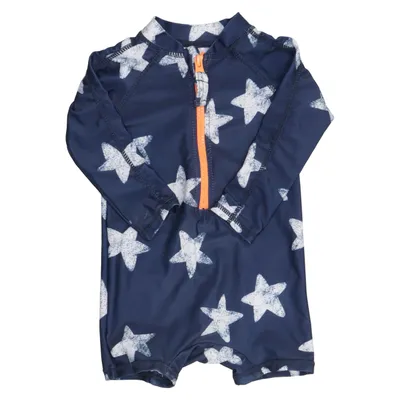 UV beschermende kleding (Blauw, Wit) van Hema Elastaan, Polyester