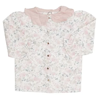Blouse (Pink, White, Multicolored) from Lilliputiens Cotton, Metallic fiber, Recycled polyester, Viscose