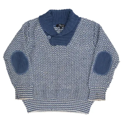 Pull-over (Bleu, Blanc) de Kids by Lindex Acrylique, Laine