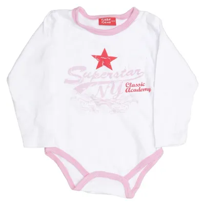 Body (Blanc, Rose, Rouge) de Tjaba Tjena Coton, Polyester