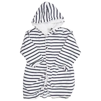 Bathrobe (White, Black) from Tavolinchen Cotton