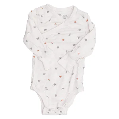 Body (Beige, Flerfärgad) från Lindex Newborn Bomull, Elastan