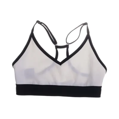 Sport-BH (Weiß, Schwarz) von Pink Victoria's Secret Elasthan, Polyamid, Polyester