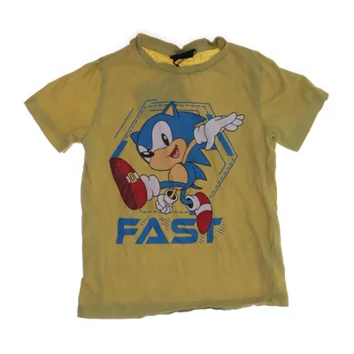 T-shirt (Gul, Blå, Röd) från sonic the hedgehog Bomull