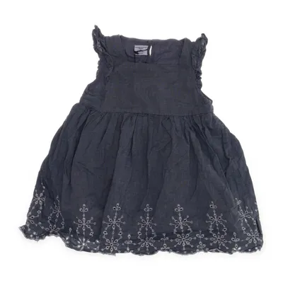 Klänning (Blå, Vit) från Polarn O. Pyret Bomull