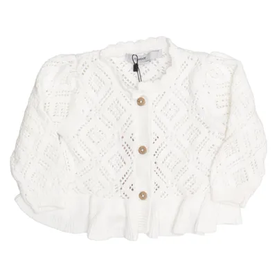 Cardigan (Wit) van MyWear Baby Organisch katoen