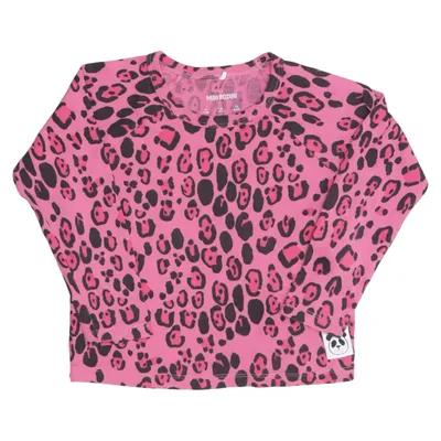 Langærmet t-shirt (Pink, Sort) fra Mini Rodini Bomuld