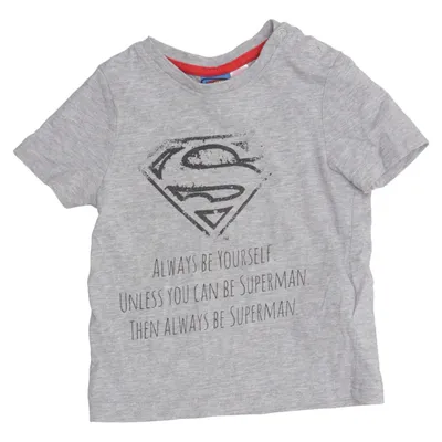 T-shirt (Gris) de Superman Coton, Viscose