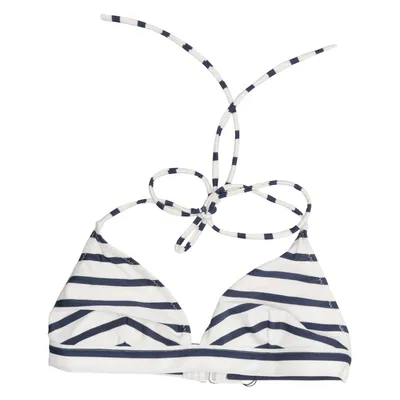 Bikini top (Blå, Hvid) fra Ganni Elastan, Polyamid