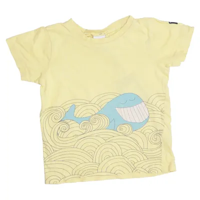 T-shirt (Gelb, Blau) von Polarn O. Pyret Baumwolle