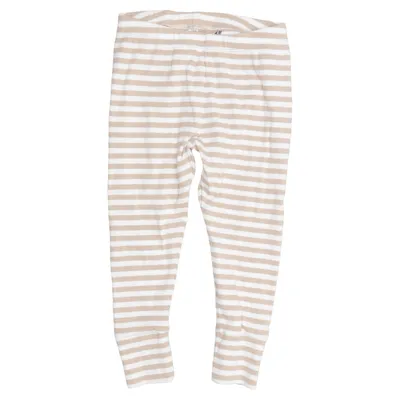 Leggings (Beige, Wit) van H&M Katoen, Elastaan