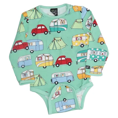 Body (Vert, Multicolore) de Villervalla Élasthane, Coton biologique