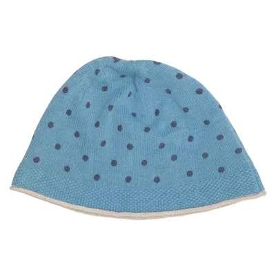 Beanie (Blauw, Zwart, Beige) van Gudrun Sjödén Wol