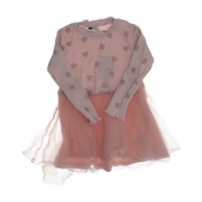 Robe (Rose, Multicolore) de Lindex Kids Coton, Élasthane, Polyester