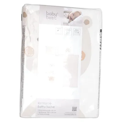 Parure de lit (Blanc, Beige) de Herding Coton