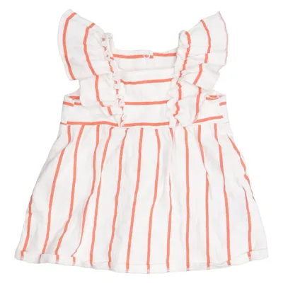 Robe (Blanc, Rouge) de H&M Coton, Élasthane, Polyester