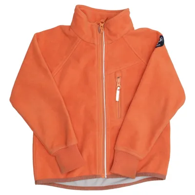 Fleece jas (Oranje) van Polarn O. Pyret Gerecycled polyester