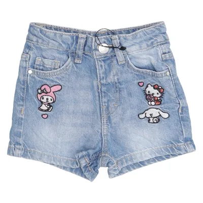Denim shorts (Blauw) van Primark & Hello Kitty Katoen