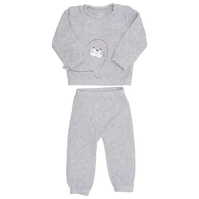 Pyjama (Gris) de Mothercare Coton, Élasthane, Polyester recyclé