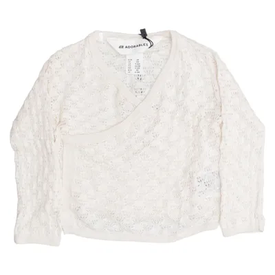 Wickeljacke (Weiß) von H&M Adorables Lyocell, Seide