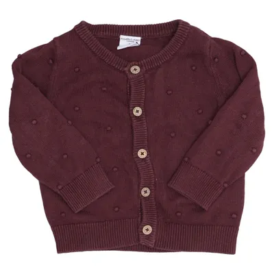 Cardigan (Purple) from Polarn O. Pyret Organic cotton